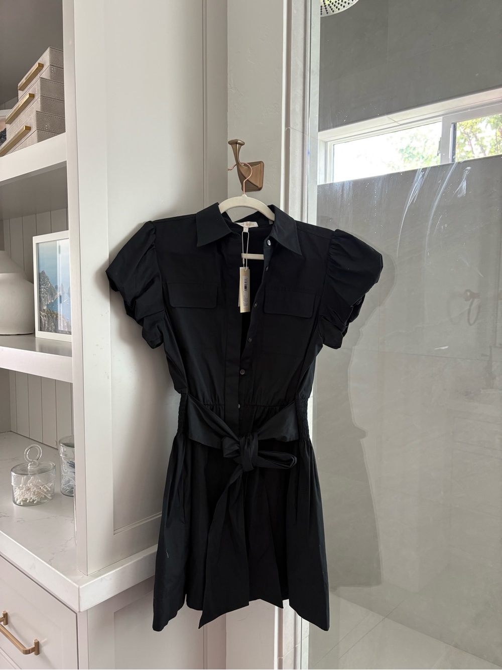 Ramy Brook “Nicky” Stretch Cotton Mini  Dress